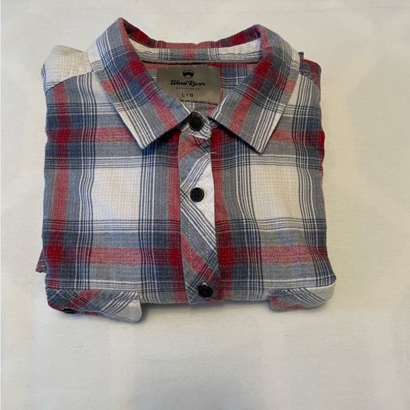 Wind River Women’s Large Button Up Plaid Long Sleeve Shirt 100% Cotton - Picture 16 of 16